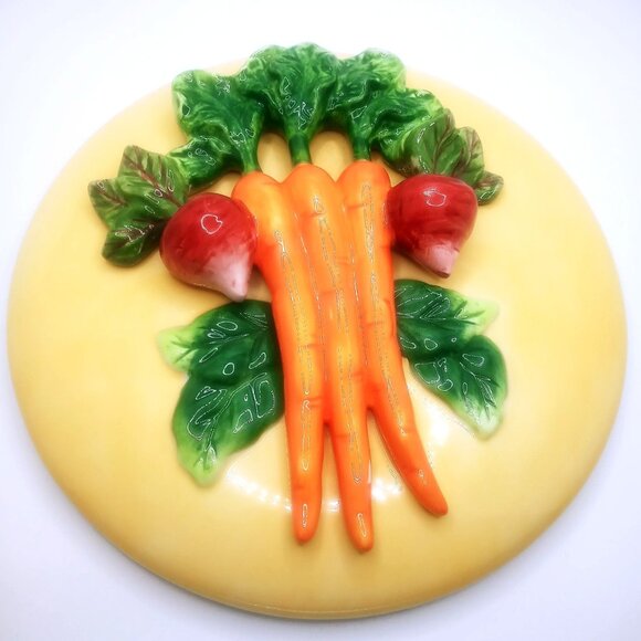 Bella Casa By Ganz Ceramic Vegetable Soup Tureen Storage Serving Dish With Lid - Picture 3 of 12